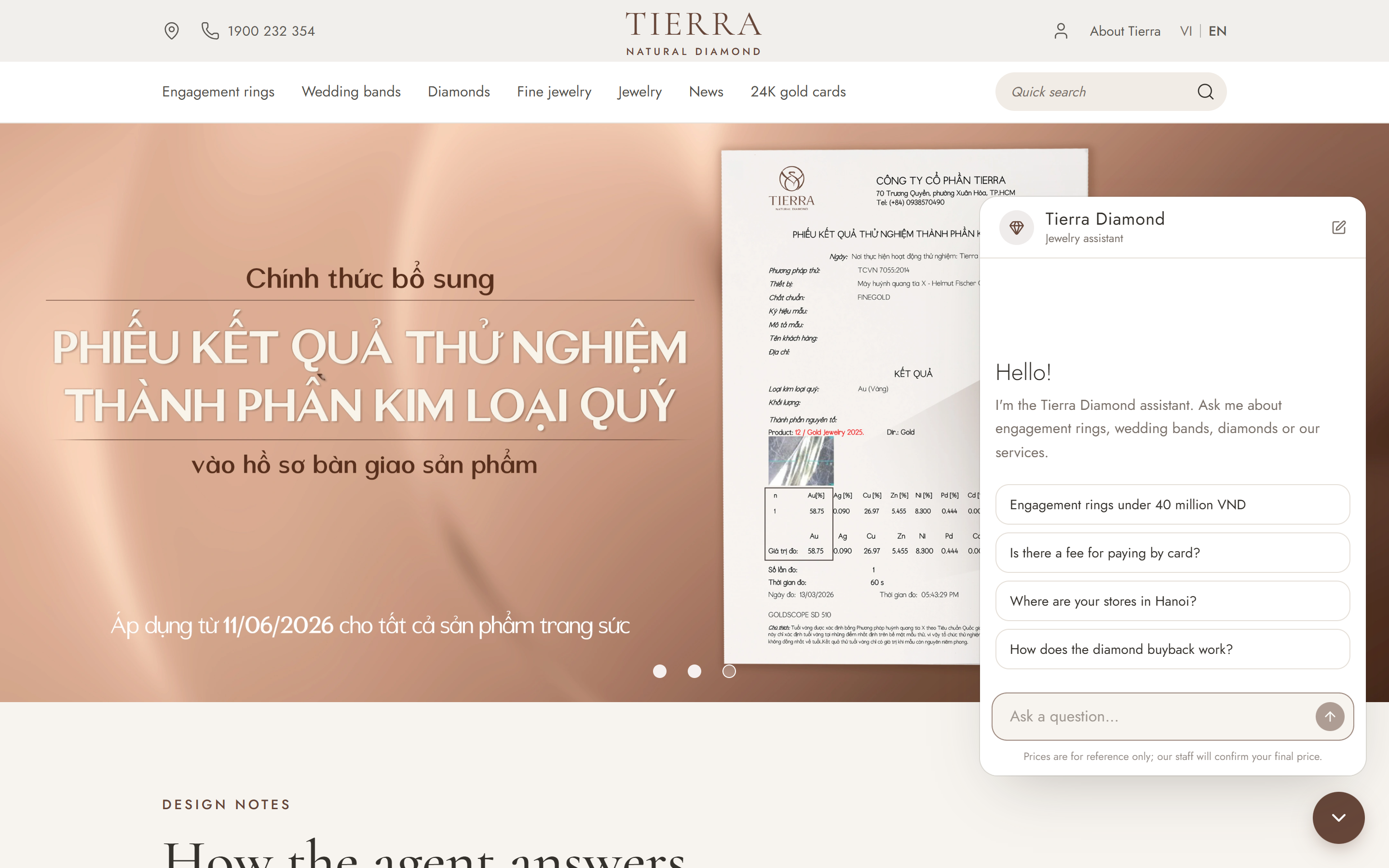 Tierra customer service agent